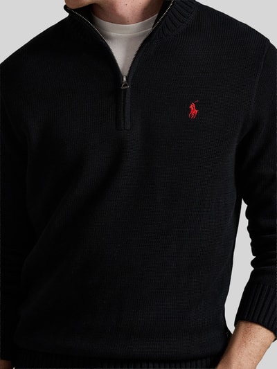 Polo Ralph Lauren Regular Fit Troyer aus reiner Baumwolle Black 3