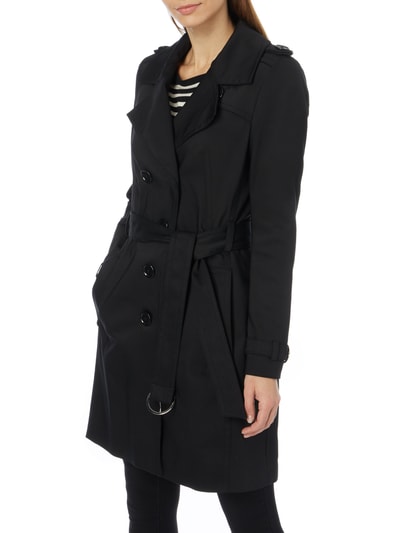 Drykorn Trenchcoat mit Taillengürtel Black 4