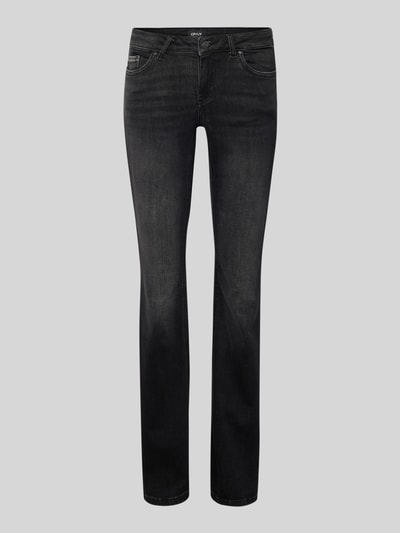 Only Flared Low Rise Jeans aus Baumwoll-MixModell 'BLUSH' Black 1