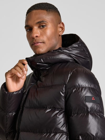 Peuterey Gewatteerd jack met capuchon, model 'Honova' Zwart - 3