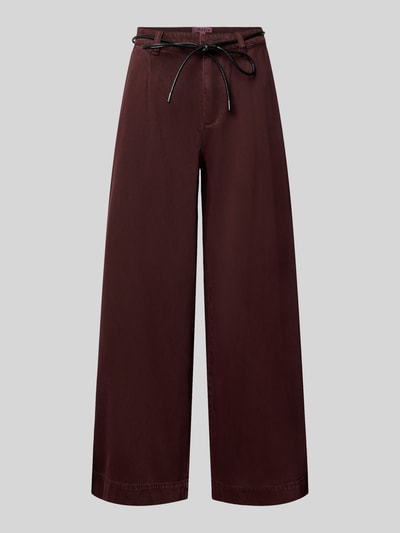 ONLY Baggy Fit Weite Hose aus reiner Baumwolle Modell 'SILLA' Bordeaux 1