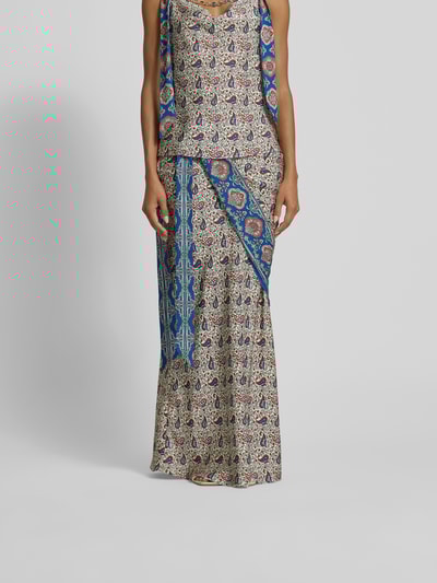 Rabanne Maxirock mit Schleifen-Detail Ecru 4