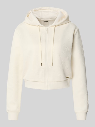 Guess Activewear Sweatjacke mit Kapuze Modell '3D PEONY' Offwhite 2