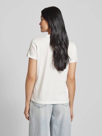 Tom Tailor T-shirt met ronde hals Ecru - 5