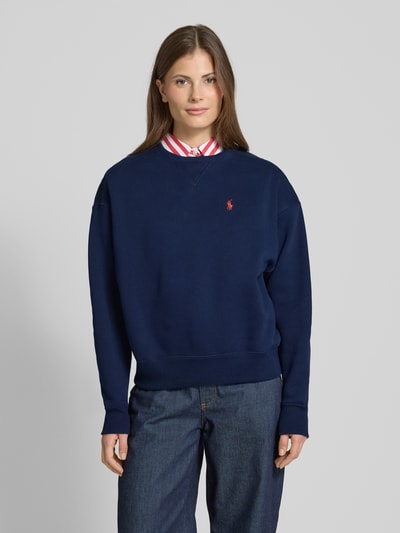 Polo Ralph Lauren Oversized Sweatshirt mit Label-Stitching Marine 4