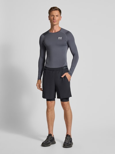 Under Armour Shirt met lange mouwen, ronde hals en logo Grafiet - 1