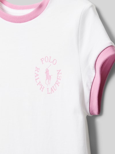 Polo Ralph Lauren Teens T-shirt met logo- en labelprint Wit - 2