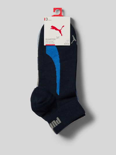 Puma Socken im 3er-Pack mit Logo-Details Modell 'LIFESTYLE QUARTER' Marine 3