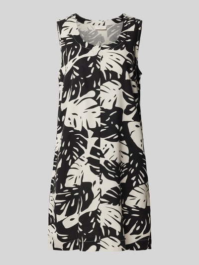 FREE/QUENT Minikleid aus Viskose-Leinen-Mix Modell 'LAVISCO' Black 2