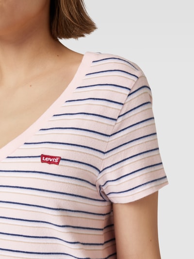 Levi's® T-shirt w paski Brudnoróżowy 3