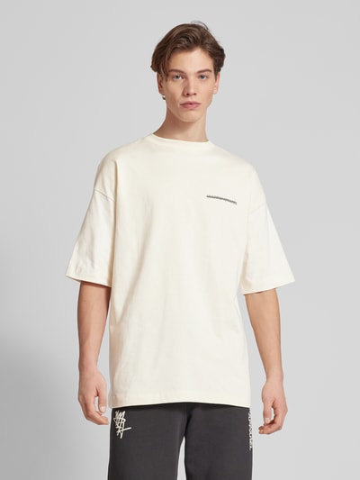 Multiply Apparel Oversized T-shirt met ronde hals Offwhite - 4