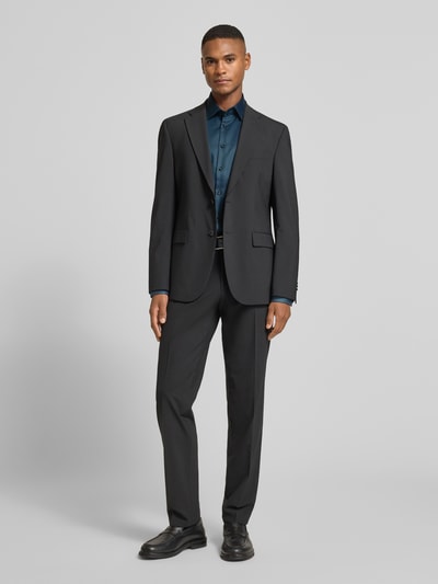 Christian Berg Men Regular fit zakelijk overhemd van katoen met kentkraag Rietgroen - 1