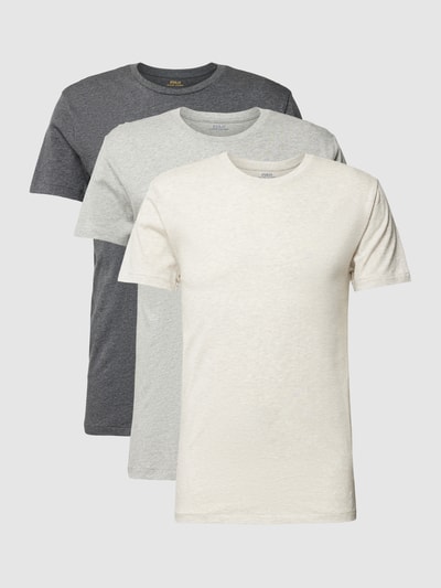 Polo Ralph Lauren Underwear T-shirt z wyhaftowanym logo w zestawie model ‘Crew’ Średnioszary 1