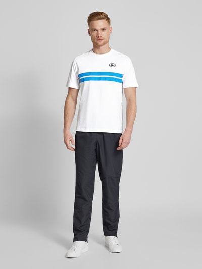 Lacoste T-shirt z wyhaftowanym logo Biały 1