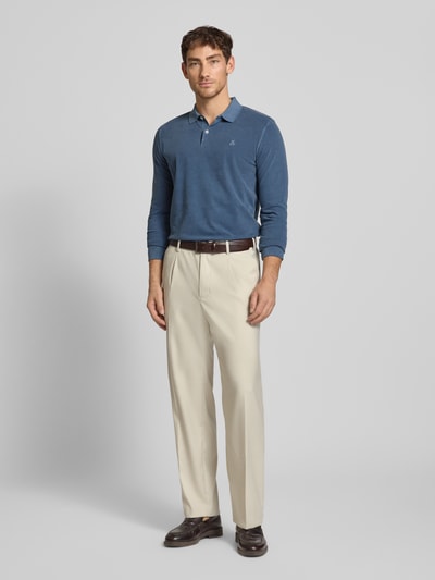 Marc O'Polo Regular Fit Poloshirt aus reiner Baumwolle Petrol 1