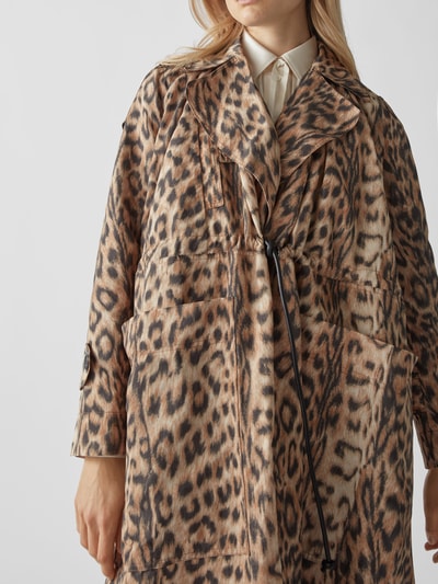 Victoria Beckham Trenchcoat mit Animal-Print Camel 3