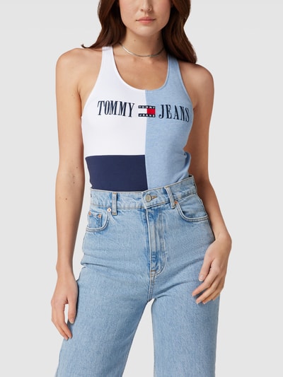 Tommy Jeans Body in colour-blocking-design Lichtblauw - 4