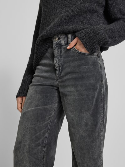 MAC Wide leg broek in 5-pocketmodel Antraciet - 3