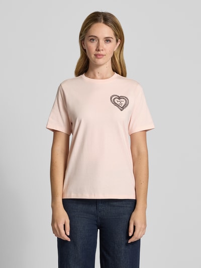 Scotch & Soda T-shirt met labelprint Beige - 4