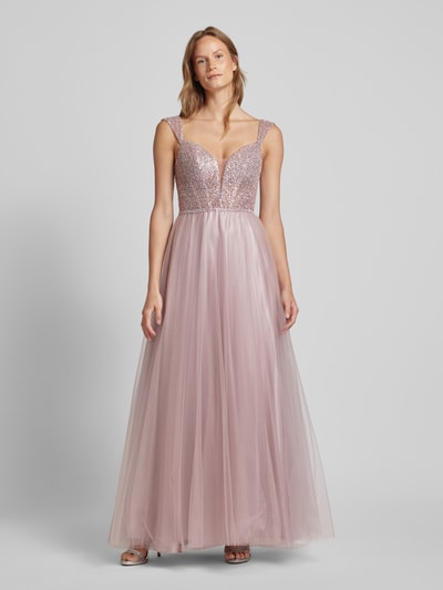 Hey Kyla Abendkleid mit Paillettenbesatz Rose 4