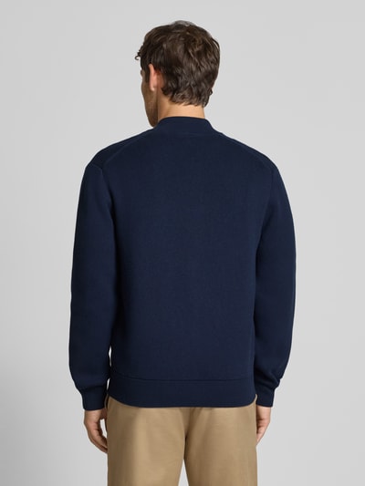 Lacoste Regular Fit Strickjacke aus Baumwoll-Mix Marine 5