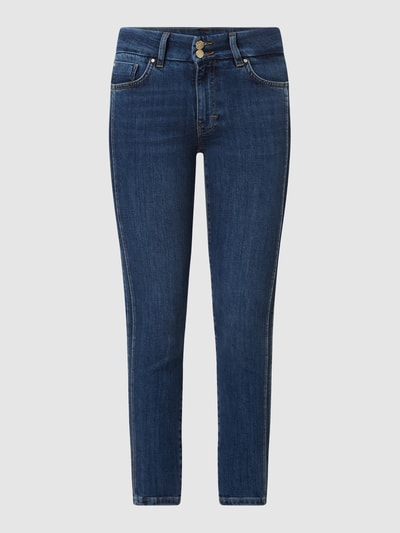 s.Oliver BLACK LABEL Skinny Fit Jeans mit Stretch-Anteil Modell 'Siena'  Marine Melange 2