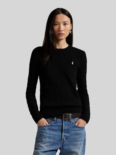 Polo Ralph Lauren Regular Fit Pullover aus Woll-Kaschmir-Mix 'JULIANNA' Black 4