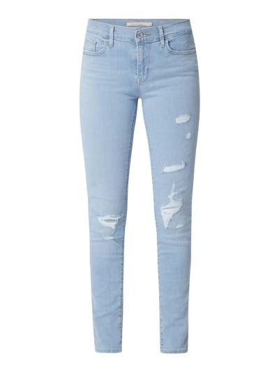 Levi's® Jeansy o kroju super skinny fit z dodatkiem streczu model ‘710’ Jeansowy niebieski 2