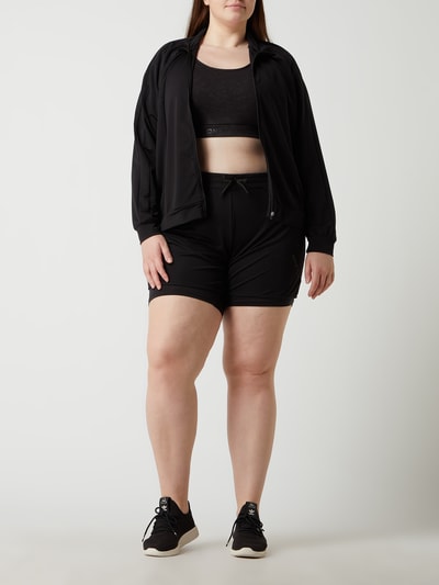 Only Play Curve PLUS SIZE Shorts mit Stretch-Anteil Modell 'Patifa' Black 1