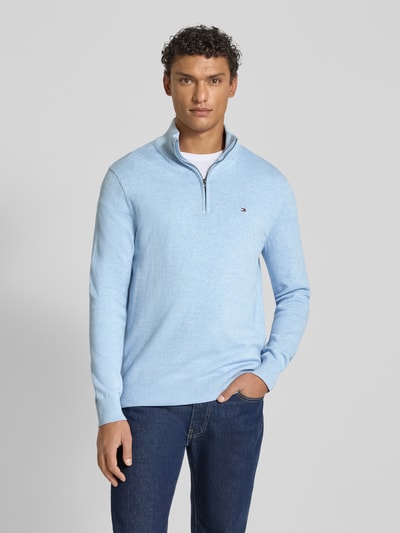 Tommy Hilfiger Regular fit schipperstrui van puur katoen Lichtblauw - 4