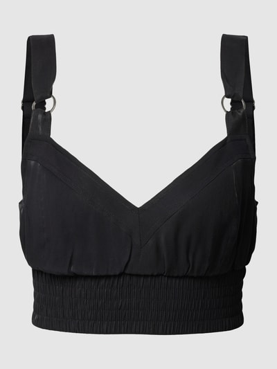 Guess Cropped Top mit Label-Details Black 2