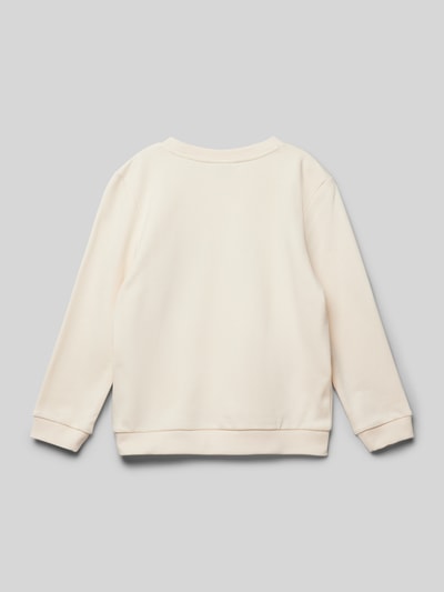 Lacoste Sweatshirt met labelprint Ecru - 3