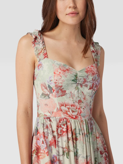 Guess Midi-jurk van viscose met all-over bloemenmotief Lichtroze - 3