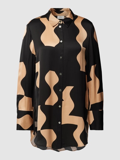 s.Oliver BLACK LABEL Blouse met all-over motief Camel - 2