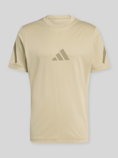 adidas Sportswear Regular Fit T-Shirt aus reiner Baumwolle Khaki 2