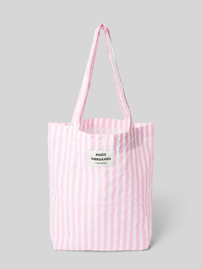 MADS NØRGAARD Handtasche mit Label-Patch Modell 'Sacky Atoma Bag' Pink 2