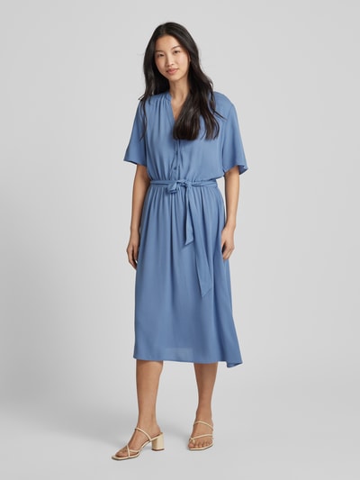 Vila Midi-jurk van viscose, model 'MOASHLY' Oceaanblauw - 1