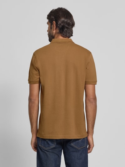 Lerros Poloshirt met labelstitching Lichtbruin - 5