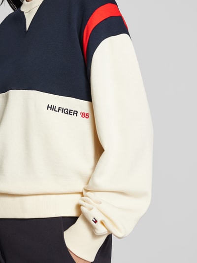 Tommy Hilfiger Sweatshirt in colour-blocking-design Ecru - 3