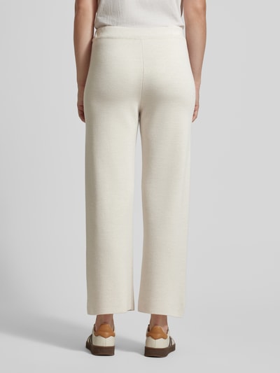 MAERZ Muenchen Wide leg broek met elastische band Beige gemêleerd - 5