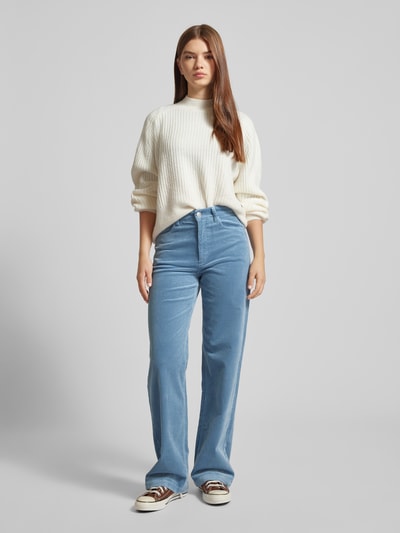 Marc O'Polo Denim Wide leg corduroy broek in 5-pocketmodel Lichtblauw - 1