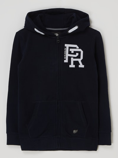 Petrol Sweatjacke mit Kapuze Marineblau 1