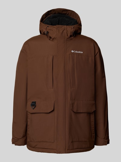 COLUMBIA Jack met labelprint, model 'Landroamer' Donkerbruin - 2