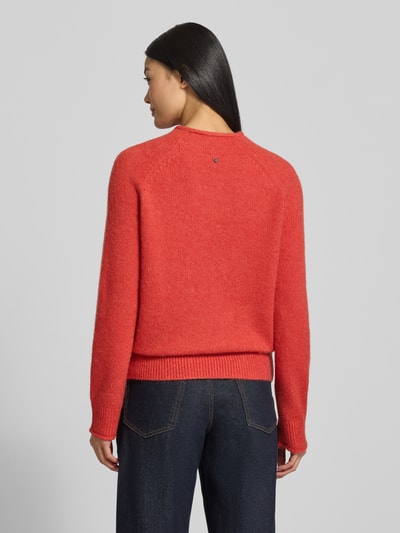 BOSS Orange Regular fit gebreide pullover van wolmix met alpaca, model 'C_FESPERANASY' Rood - 5