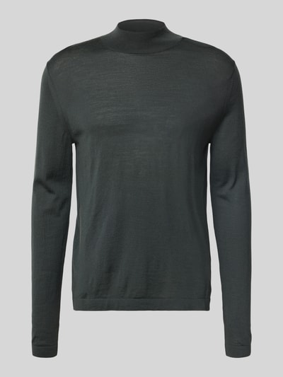 Tiger Of Sweden Gebreide pullover van merinowol met opstaande kraag, model 'Tern' Groen - 2