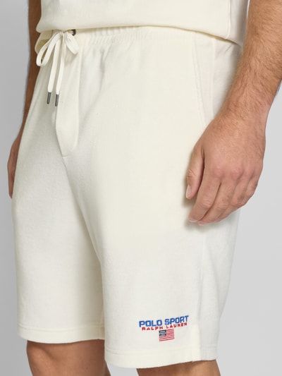 Polo Sport Shorts mit Label-Stitching Offwhite 3