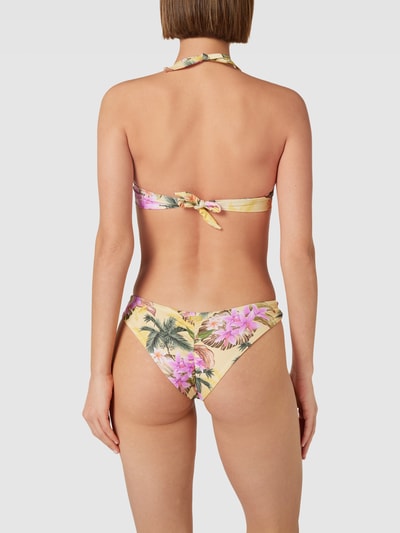 Banana Moon Bikini-Oberteil mit floralem Muster Modell 'BORO' Hellgelb 4
