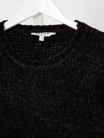 Review for Teens Pullover aus Samtgarn  Black 2