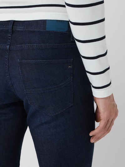 Brax Straight fit jeans met lyocell, model 'Cadiz' Donkerblauw - 3