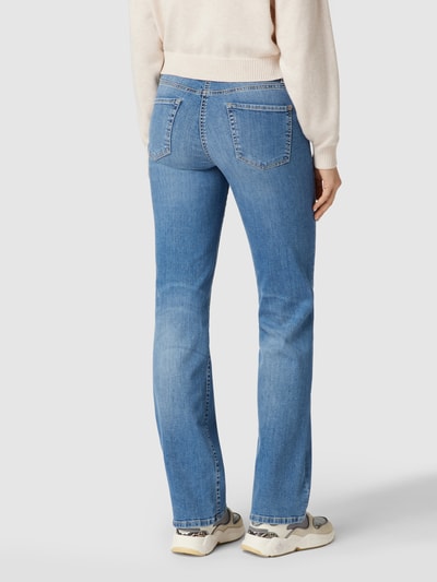 Cambio Straight fit jeans met stretch, model 'Paris' Blauw - 5